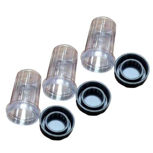 5PCS Microscope Objective Lens Storage Container, Protective Laboratory Case