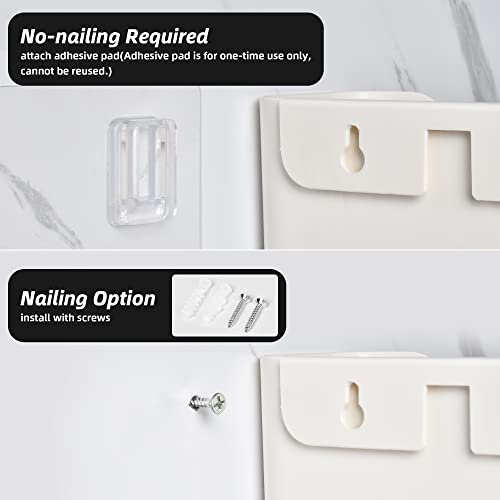 JOMOLA No Drilling Wall Mount File Holder - Off-White Mail Organizer, 1 Pack