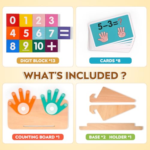 MOTREE Preschool Math Manipulatives Set for Early Learning & Counting