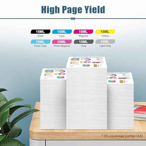 CLI 42 Ink Cartridges Compatible Replacement for Canon CLI-42 Ink Cartridges CLI42 Use with Canon Pixma Pro-100 Printers (4BK, 2C, 2M, 2Y, 2GY, 2LG, 2PC, 2PM, 18pk CLI 42 Ink)