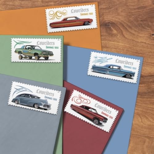 USPS Lowriders Forever Postage Stamps Sheet of 15 - Mexican American Culture