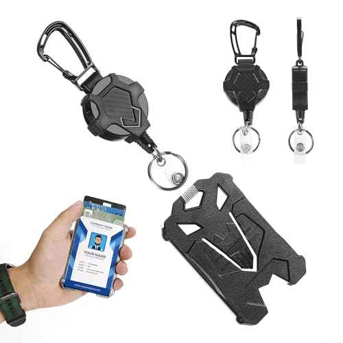 2 Pack Badge Holder Retractable Clip Id Badge Card Holders