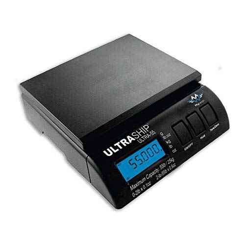 My Weigh UltraShip 55lb. Digital Scale Pro Savings for Pizzeria, Restaurant, Bakery, or Shipping Usage Battery or AC Operated 4-Pack