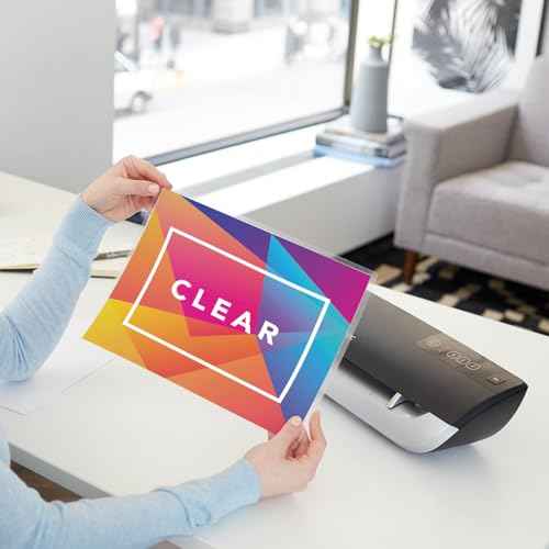 GBC Laminating Sheets, Thermal Laminating Pouches Letter Size, 3mil, HeatSeal Crystal Clear, 200 Pack (3202062)
