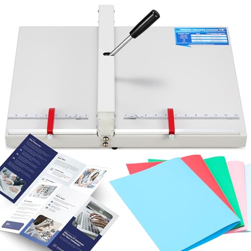 Mxmoonant 18'' Manual Creasing Machine for Paper & Cardstock, with Imperial Scale