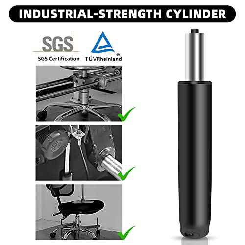 Office Chair Cylinder Replacement,Heavy-Duty Highest End Class 4 Hydraulic Pneumatic Piston, Universal Size Fits Most Chairs