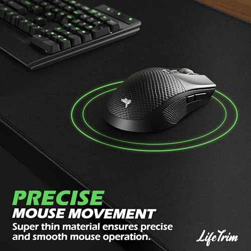 55¡± x 23¡± XXL Mouse Pad Gaming 5mm Thick Extended Keyboard Mat Full Desk Cover Pad XXL Mat Giant Extra Large Gaming Mouse Pad XXXL Mousepad Black Large Desk Mats Deskpad