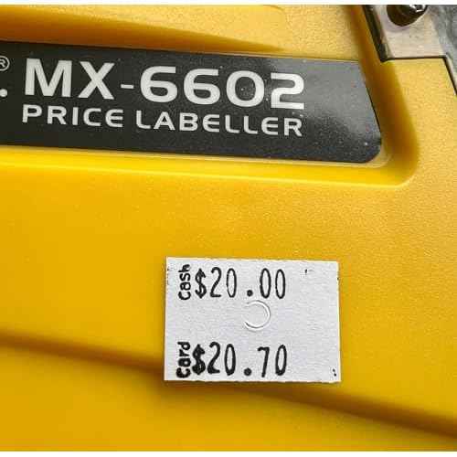 Generic MX-6602 Dual Pricing Label Gun for New York Merchants ? Compliant with New State Law for Card and Cash Pricing, Medium