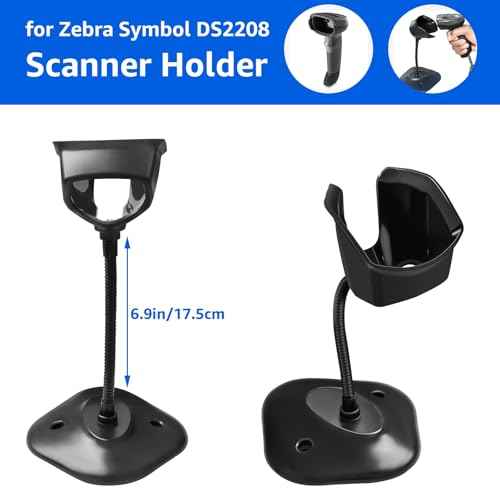 Universal Barcode Scanner Holder [New Version 2025] for Symbol Zebra DS2208 DS2278 DS4308 DS4608 DS8108 DS2208 Stand Holder (1)