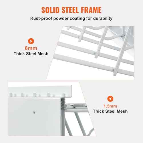 VEVOR Wall Mount Blueprint Storage Rack ? Holds up to 1200 Blueprints, Hanging Blueprint Holder with 12 Pivot Brackets, for 24", 30", 36", or 42" Clamps(Rack Only Without Clamps)- Heavy Duty(240lbs)