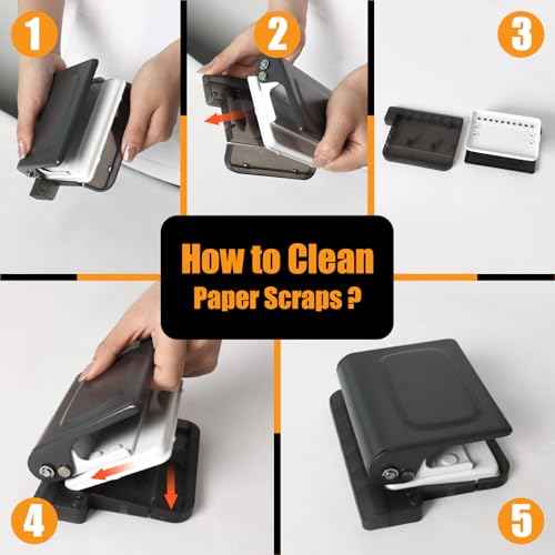 10 Hole Punch Binding Machine for Planners with 10 Multi-Color Binder Rings,30 Holes on A4,20 Holes on A5,26 Holes on B5,10 Sheet Capacity (Black)