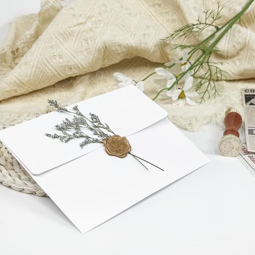 YINUOYOUJIA White A7 Envelopes 50 Pack Self Seal Invitations 5x7