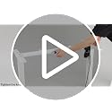Sweetcrispy White Electric Standing Desk 40x24 Inch Adjustable Height Home Office