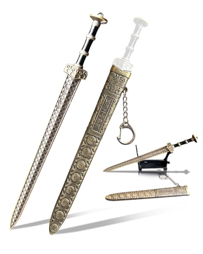 HERSAUL Ancient Sword Letter Opener with Sheath & Display Stand - Decorative Mail Opening Tool