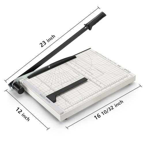 15-Inch Heavy-Duty Guillotine Paper Cutter with Safety Lock & Magnetic Guide
