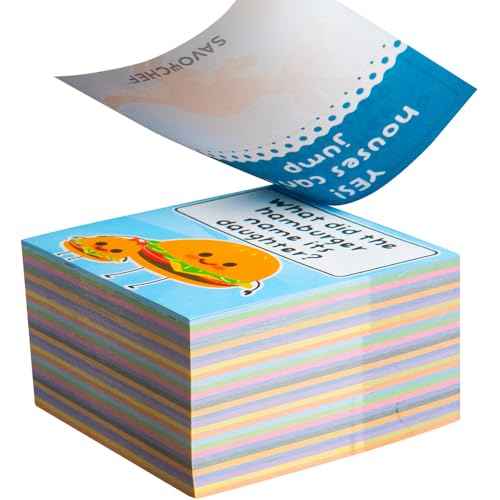 500 Joke Notes for Kids - Lunch Box Notes for Kids - Inspirational Motivational Notes for Children - Jokes and Puns for Boys and Girls - Great for Parties, Schools, Bake Sales, Picnics