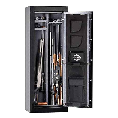 RAYMACE Gun Safe Door Panel Organizer 10.6W*43.5H£¬Adjustable Width to 13 Inch, Pistols and Documents Storage Solution