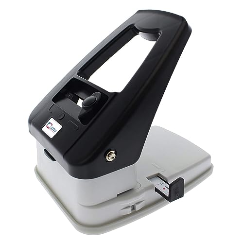 Bodno 3-in-1 ID Badge Slot Punch - Steel, Black, For PVC Cards & Badge Printers (3 Tools in One) - Includes Round Hole, Slot, Corner Rounder