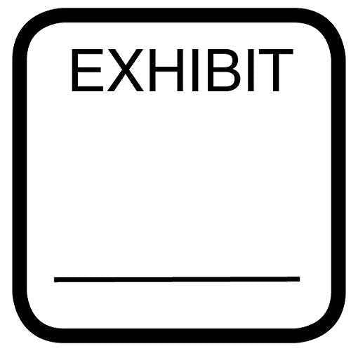 Exhibitindexes® Exhibit Stamp