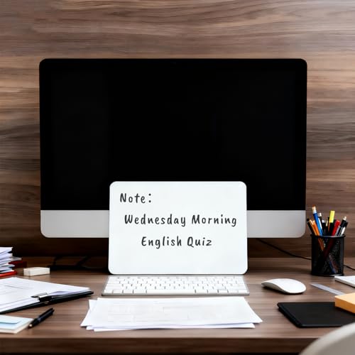 VPJ Double Sided Portable White Board 9x12 Inches - Listing 2, Mini Dry Erase Board with Markers & Erasers