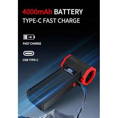 AS-S50 Electric Air Duster-130000RPM Super Power Cordless Air Duster, 4-Gear Adjustable Mini Blower with Fast Charging, Dust Blower for Computer, Keyboard, House, Outdoor and Car
