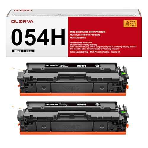 054H Toner Cartridge Set 2 Black 054 | Replacement for Canon 054H Toner, Compatible with Canon Color imageCLASS MF642Cdw Toner Cartridges, MF644Cdw, MF641Cdw, MF644Cdw, LBP622Cdw Laser Printer 2 Pack