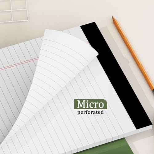 12 Pack of Legal Pads 8.5 x 11 Wide Ruled Writing Pads 8.5" x 11.75" Notepad 30 Sheets per White Legal Pad Clear Print Note Pads 8x11 Pads of Paper