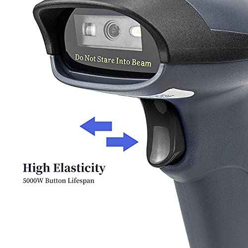 NETUM USB Barcode Scanner with Stand Wired Handheld Bar Code Reader 1D CCD Scanner Gun for Supermarket, Convenience Store, Warehouse -M3S