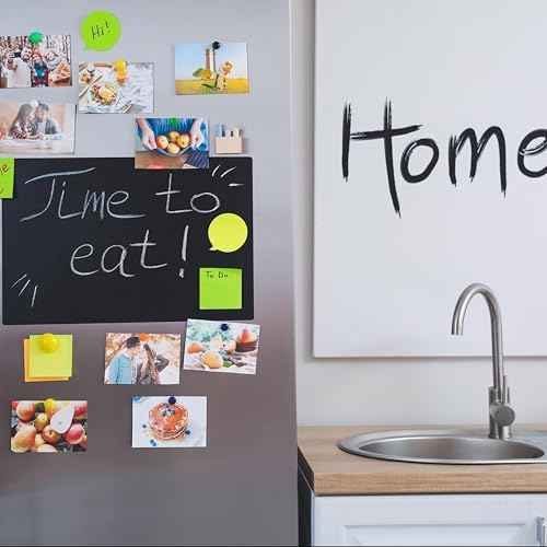 Magnetic Chalkboard Wallpaper Stick and Peel, 24" x 39"Chalk Board Contact Paper with Adhesive on Wall for School, Office, Kitchen Fridge, Drawing