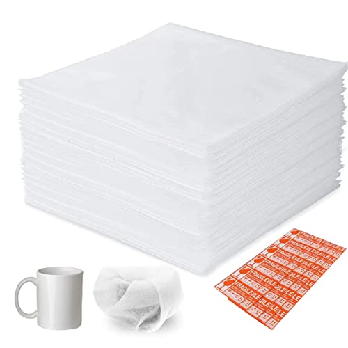 Moving Supplies, 16"x16" 50 Pack Cushion Foam Pouches, Packing Supplies for Moving and Storing, Foam pouches for Packing Dishes, Glasses, Cups. (16''x16'' 50pc Foam Pouches)