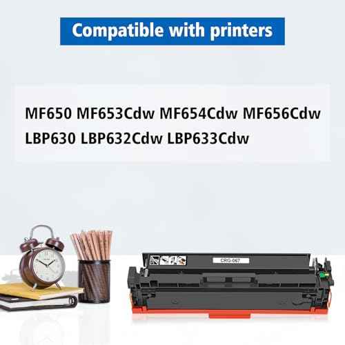 067 Black Toner Cartridge Compatible for Canon 067 067H CRG-067 for imageCLASS MF653Cdw MF654Cdw MF656Cdw LBP633Cdw LBP632Cdw MF652Cw MF652Cdw Printer ( Black*1)