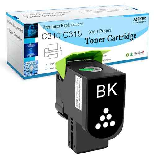 C310 C315 Toner Cartridge Black 3000 Pages Yield Compatible for Xerox C310 C310DNI C310DNIM C315 C315DNI C315DNIM Printer 006R04356 (BK)