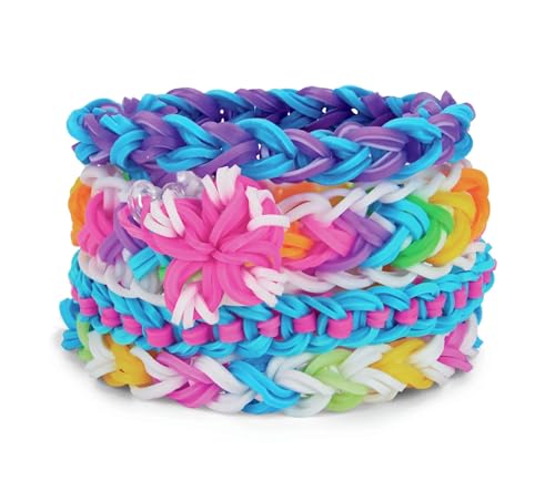 Cra-Z-Loom Ultimate Rubber Band Kit – 8000 Latex-Free Bands + 100 S Clips, Bright Assorted Colors