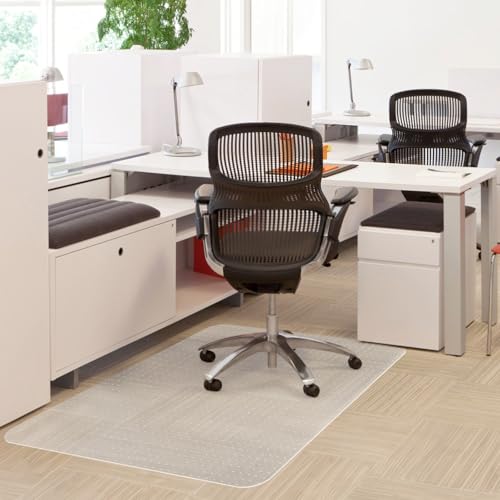YumHome 48" x 30" Office Chair Mat for Carpeted Floors - Heavy Duty, Anti-Slip Protector