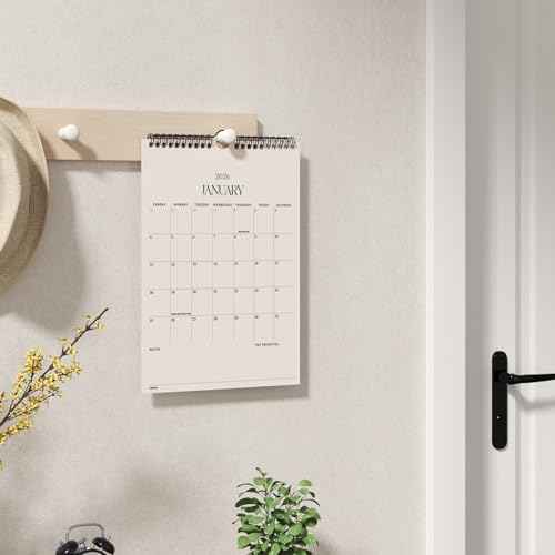 Jotsome Wall Calendar 2025-2026, Monthly Wall Calendar From Now to December 2026 11x8.5 inch for Home and Office, Easy Planning