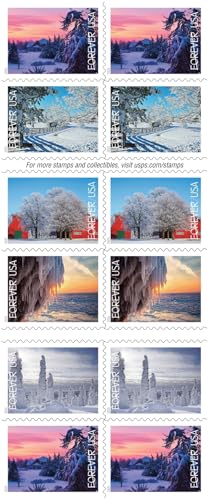 Winter Landscapes Booklet of 20 Forever Postage Stamps US Postal Service