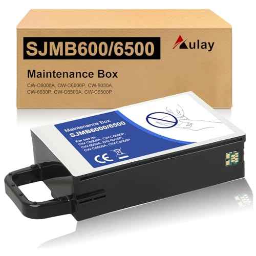 SJMB 6000 6500 Maintenance Box C33S021501 Cartridge Waste Box Compatible with ColorWorks CW-C6000A CW-C6000P CW-6030A CW-6030P CW-C6500A CW-C6500P Inkjet Lable Printer