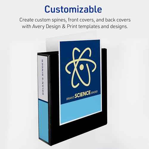 Avery Durable View 3 Ring Binders for Home, School Supplies, Office, or Organization Needs, 2" Slant Ring, 6 Pack White Binders (17032)