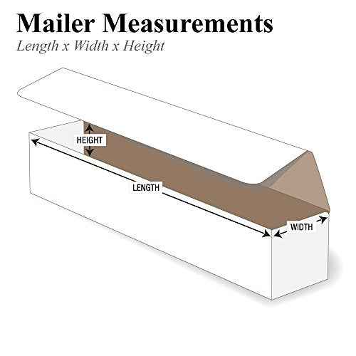 Partners Brand PM1022 10"L x 2"W x 2"H, White (Pack of 50)