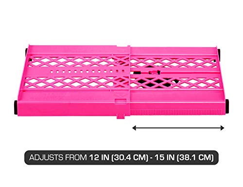 It's Academic LockerMate Pink Adjustable Locker Shelf 12-15 Inch