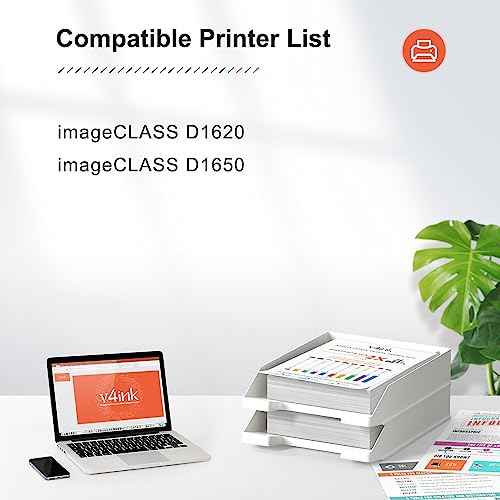 v4ink Compatible 121 Black Toner Cartridge Replacement for 121 CRG-121 (3252C001) Toner Cartridge High Yield 5,000 Pages use with Image Class D1620 D1650 Printer 1-Pack