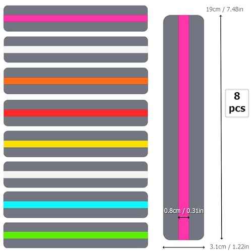 18 pcs Reading Guide Strips, CNYMANY Highlight Strips Finger Guided Reading Strips Bookmarks Colored Overlay Reading Trackers Rulers Dyslexia Tools for Teacher Supply