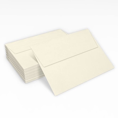 LUXPaper A7 Invitation Envelopes | Peel & Press | 5 1/4" x 7 1/4" | Natural Linen | 80lb. Text | 250 Qty