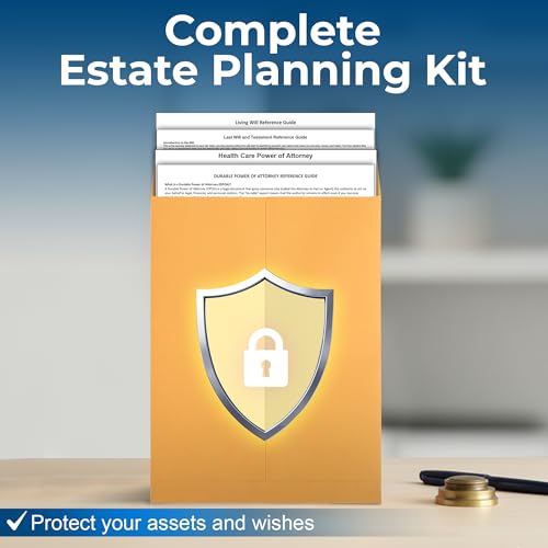 Zastic 4-in-1 Estate Planning Kit: Last Will, Living Will, Power of Attorney