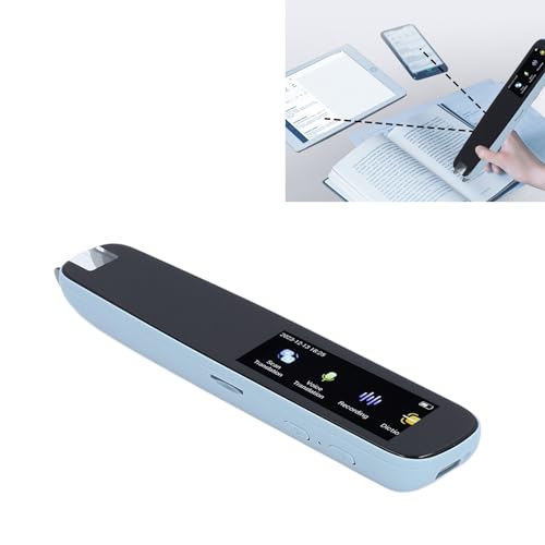 Hilitand Portable Smart Scan Reader Pen Edition Massive English Word International Multifunctional Voice Translator Pen for Homework Reading (Blue), Hilitandmez7r9gyuo-12
