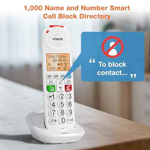 VTech SN5107 Amplified Additional Handset with Big Buttons & Large Display for SN5127 & SN5147 Senior Phone Systems