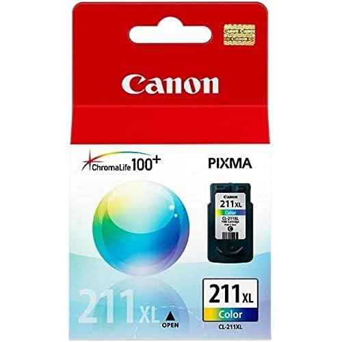 Canon 1 X Genuine Pixma 211 XL ChromaLife 100+ Color Ink for Pixma Series MP240 MP260 MP480