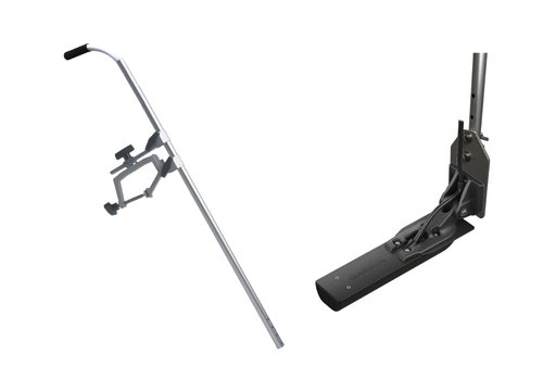 Telescoping Transducer Pole with Handle, 30-50 inch, Gunnel Clamp & Speed Adapter