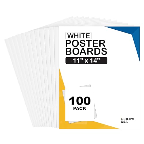 White Poster Paper 11x14 100 Pack Poster Board Bulk School Supplies
