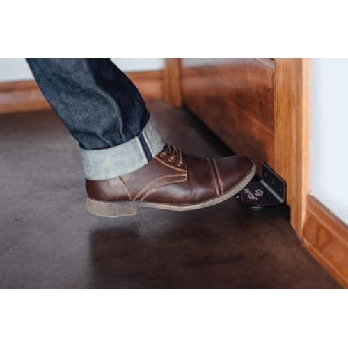 Hands Free Door Opener ? 2pk No Touch Door Foot Pull & Commercial Touchless Door Opener Tools for Bathroom (Black - 2 Count)